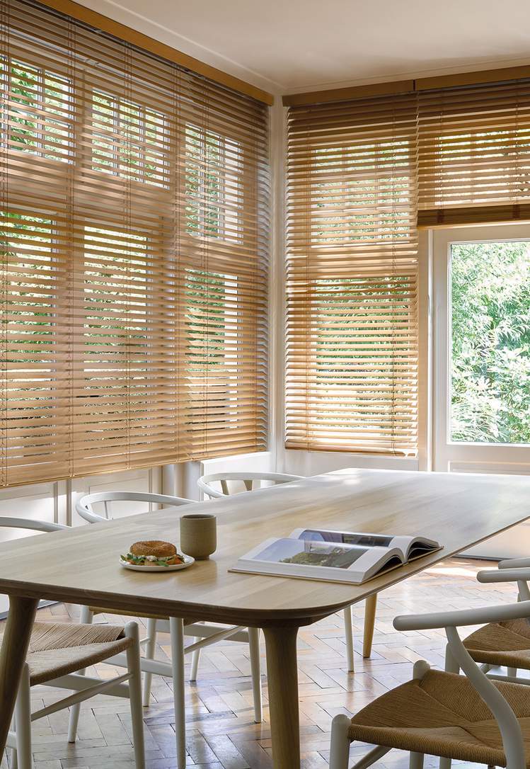 Luxaflex® wood blinds